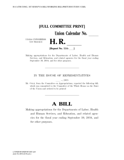 (Labor-HHS) funding bill