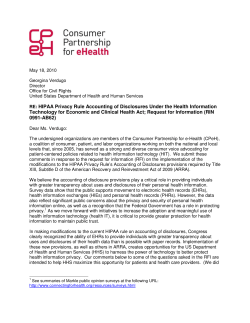 Accounting of Disclosures (May 2010)