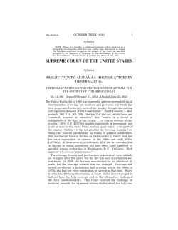 Shelby County v. Holder