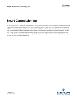 Smart Commissioning
