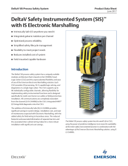 DeltaV SIS with IS Electronic Marshalling