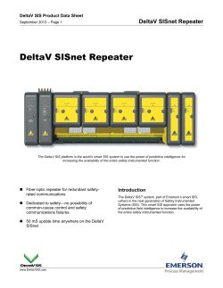 DeltaV SISNet Repeater