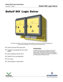 DeltaV SIS Logic Solver