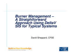 A Straightforward Approach with DeltaV SIS