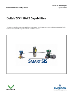 DeltaV SIS HART Capabilities
