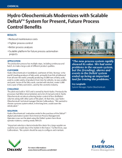 Hydro Oleochemicals Modernizes with Scalable DeltaV System for Present, Future Process Control Benefits
