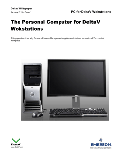 The Personal Computer for DeltaV Workstations
