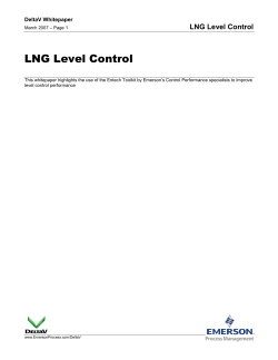 LNG Level Control