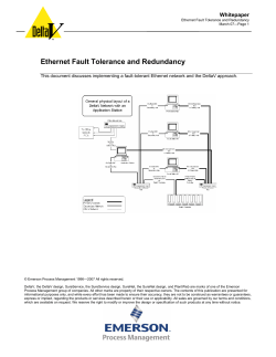 Ethernet Fault Tolerance and Redundancy