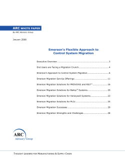 Emerson's Flexible Approach to Control System Migration
