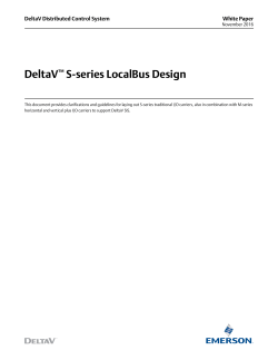 DeltaV S-Series LocalBus Design