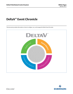DeltaV Event Chronicle