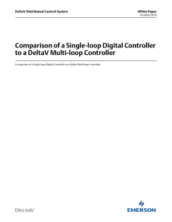 Comparison of a Single-Loop Digital Controller to a DeltaV Multi-Loop Controller