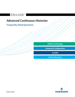 Advanced Continuous Historian FAQs