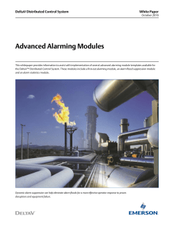 Advanced Alarming Modules
