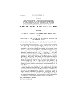 Coleman v. Maryland Court of Appeals