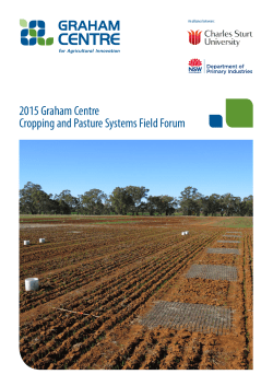 Cropping and Pasture Systems Field Forum
