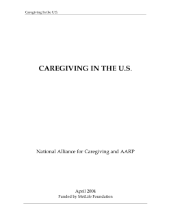 Caregiving in the U.S.