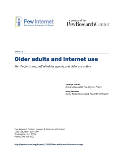 Older Adults and Internet Use