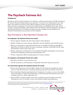 Paycheck Fairness Act