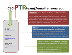 Purchasing, Travel and Reimbursements (PTR) Team - Flowchart [PDF]