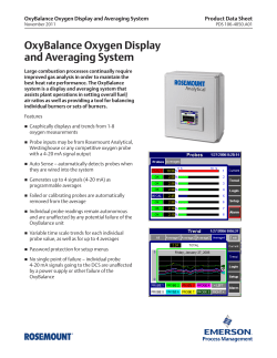 Product Data: OxyBalance Oxygen Display and Averaging System