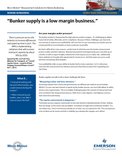 Marine Bunker faster and more accurately