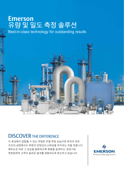 Emerson 유량 및 밀도 측정 솔루션 - Flow and Density brochure - Korean