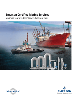 Emerson Certified Marine Services Brochure