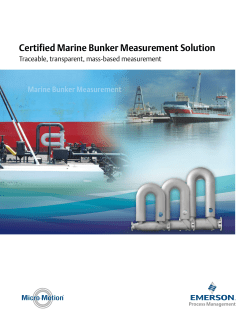 Certified Marine Bunker Measurement Solution