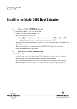 3500 Rack Extension Installation Instruction