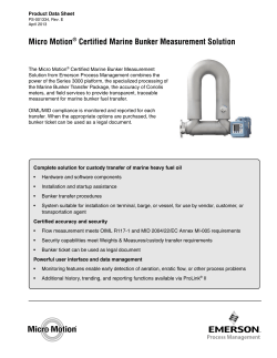 Marine Bunker Solution Data Sheet