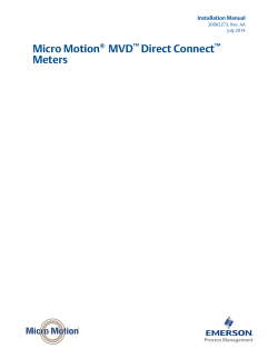 MVD DIRECT CONNECT INSTALLATION MANUAL