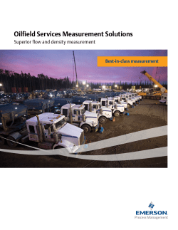 Oilfield Services Measurement Solutions