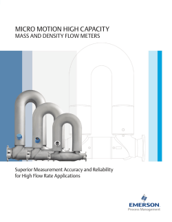 ELITE Coriolis Mass and Density Flowmeters brochure