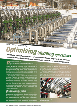 Optimizing Blending Operations