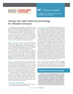 Hydrocarbon Processing - Ethylene Furnaces