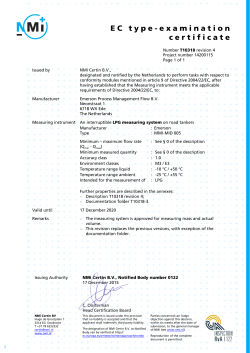 MID Certificate T10318 Rev4 LPG