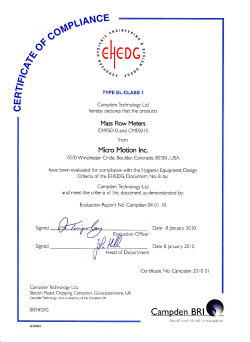 CMFS010 CMFS015 EHEDG