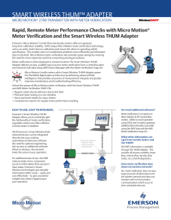 Smart Wireless Thum Flyer - 2700 Transmitter with Meter Verification