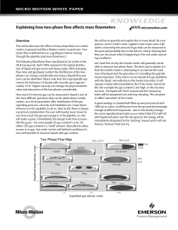 Explaining How Two-Phase Flow Affects Mass Flowmeters