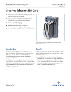 S-series Ethernet I/O Card