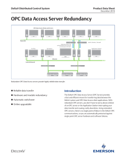 OPC Data Access Server Redundancy