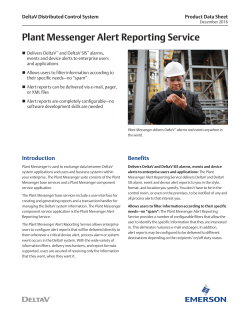 Messenger Alert Reporting Service