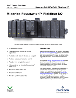M-series FOUNDATION Fieldbus I/O