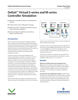 DeltaV Virtual S-series and M-series Controller Simulation