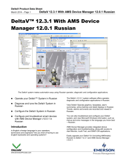 DeltaV v12.3.1 with AMS Device Manager 12.0.1 Russian