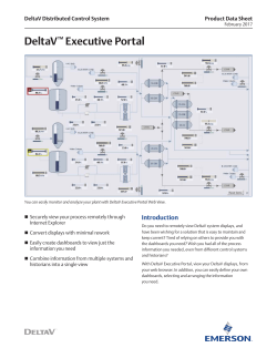 DeltaV Executive Portal
