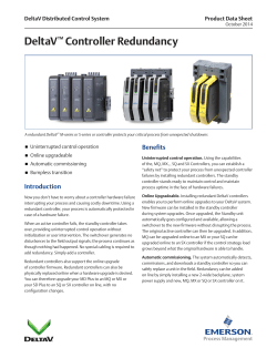 DeltaV Controller Redundancy