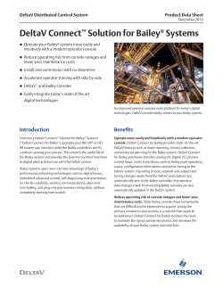 DeltaV Connect Solution for Bailey Systems